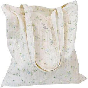 Cotton Canvas Tote Bag Grocery Cloth Bag-floral X